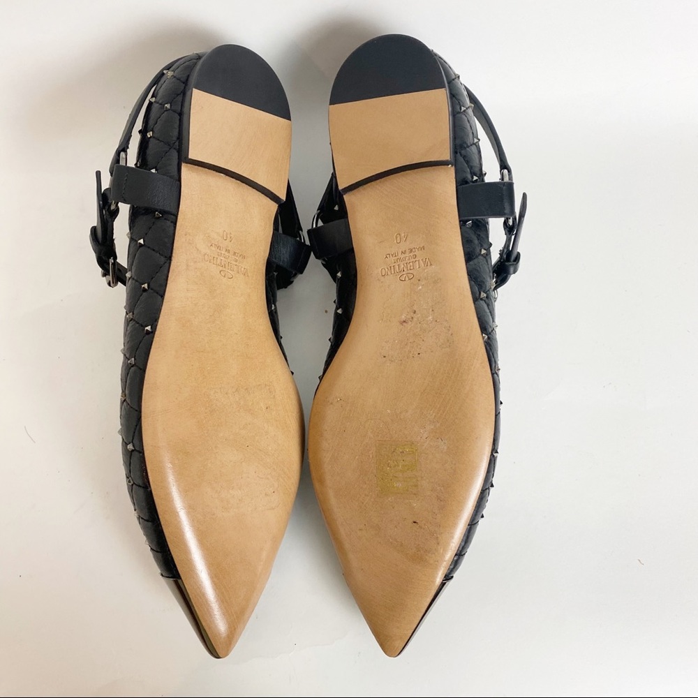 Valentino Rockstud ballet flats size 40 EUC - Picture 5 of 6